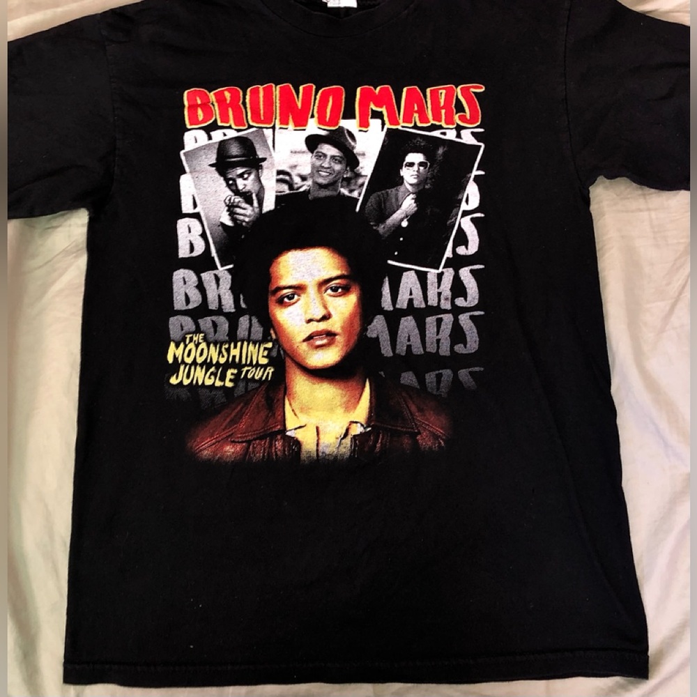 BRUNO MARS the Moonshine Jungle Tour 2013 Tshirt Mens sz M Concert Swag NM